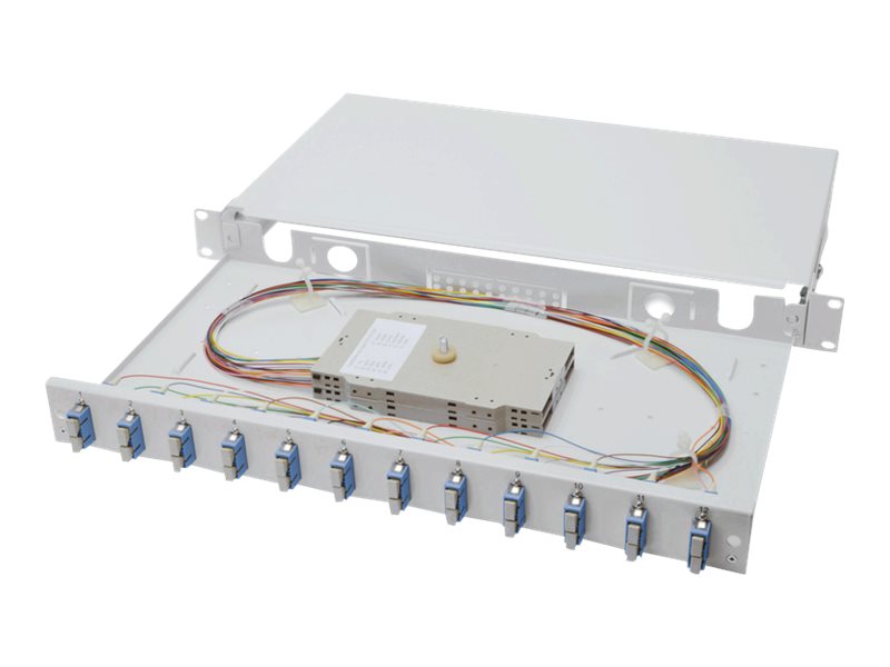 Digitus Professional DN-96321/9 LWL-Spleißbox 1HE 12x SC Duplex OS2 Grau
