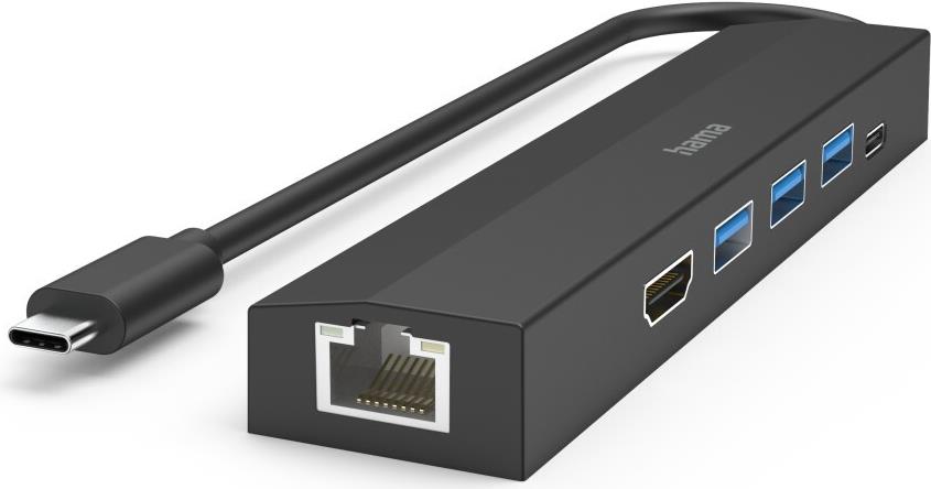 Hama Entry Line 00200144 Dockingstation USB-C 3.2 Gen 1 HDMI Schwarz