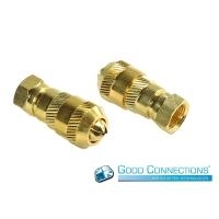 F-Stecker, Vollmetall, vergoldet, Good Connections® (S-AD130)