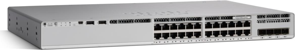 Cisco Catalyst 9200L Unmanaged L3 Gigabit Ethernet (10/100/1000) Grau (C9200L-24T-4X-E)