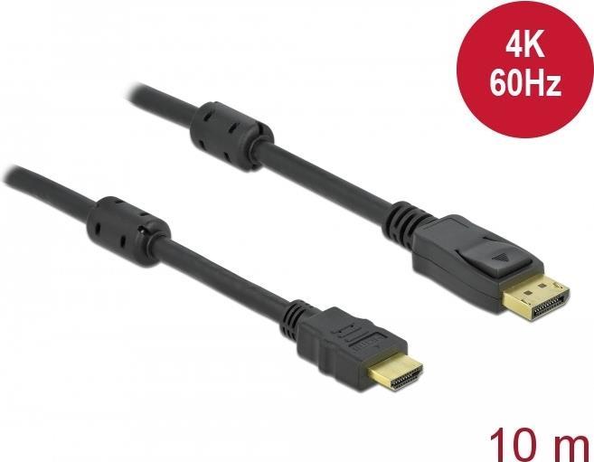 Delock Aktives DisplayPort 1.2 zu HDMI Kabel 4K 60 Hz 10 m (85960)