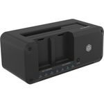 Icy Box IB-2924MSCL-C31 Clone and DockingStation for 1x 2.5"/3.5" to 1x M.2 NVMe or M.2 to M.2, access 3 drives as Docking, Host USB 3.2 (IB-2924MSCL-C31)