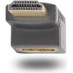StarTech.com Down Angle HDMI 2.0 Adapter, 90-Degree HDMI Port Saver, M/F (HDMI2HDMIMFDN)
