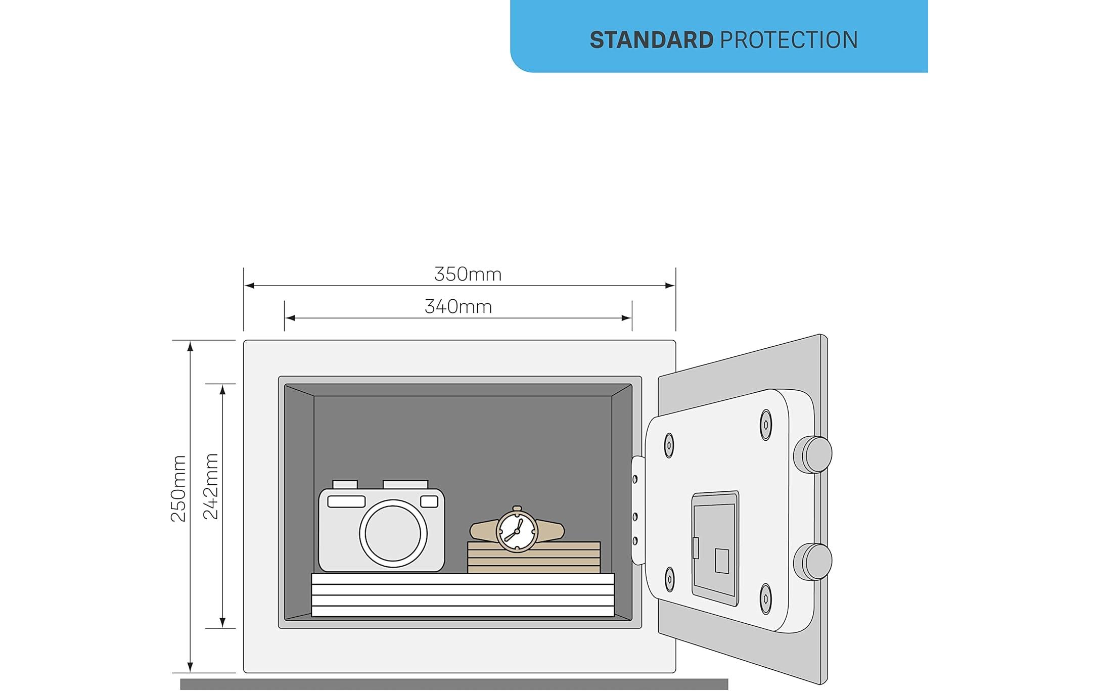 Yale Value Safe YSV/250/DB2 Tresor 16,3 l Zahlenschloss Stahl Schwarz