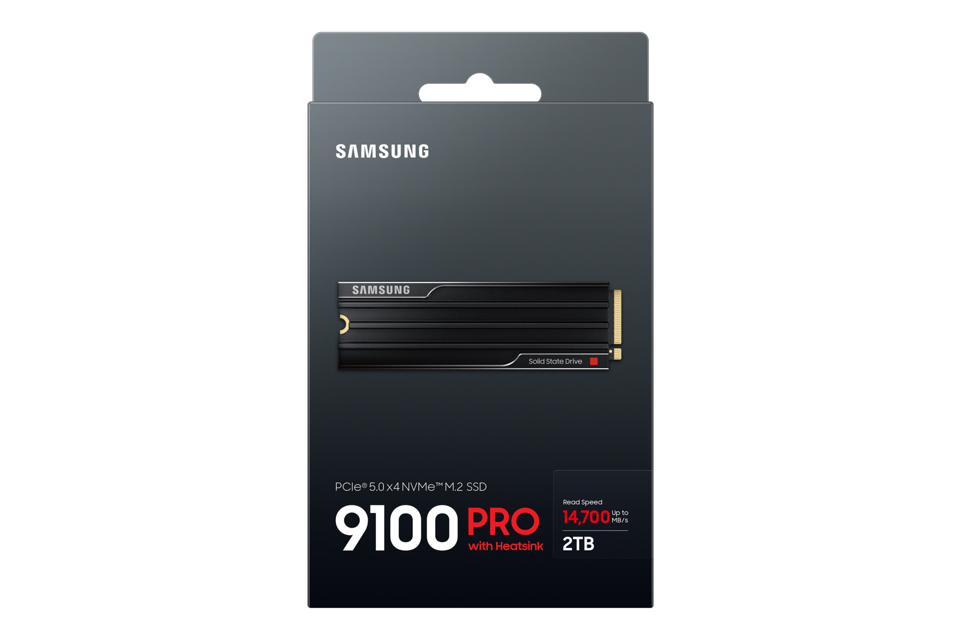 Samsung 9100 PRO Heatsink M.2 NVMe SSD 2 TB PCIe 5.0 Schwarz
