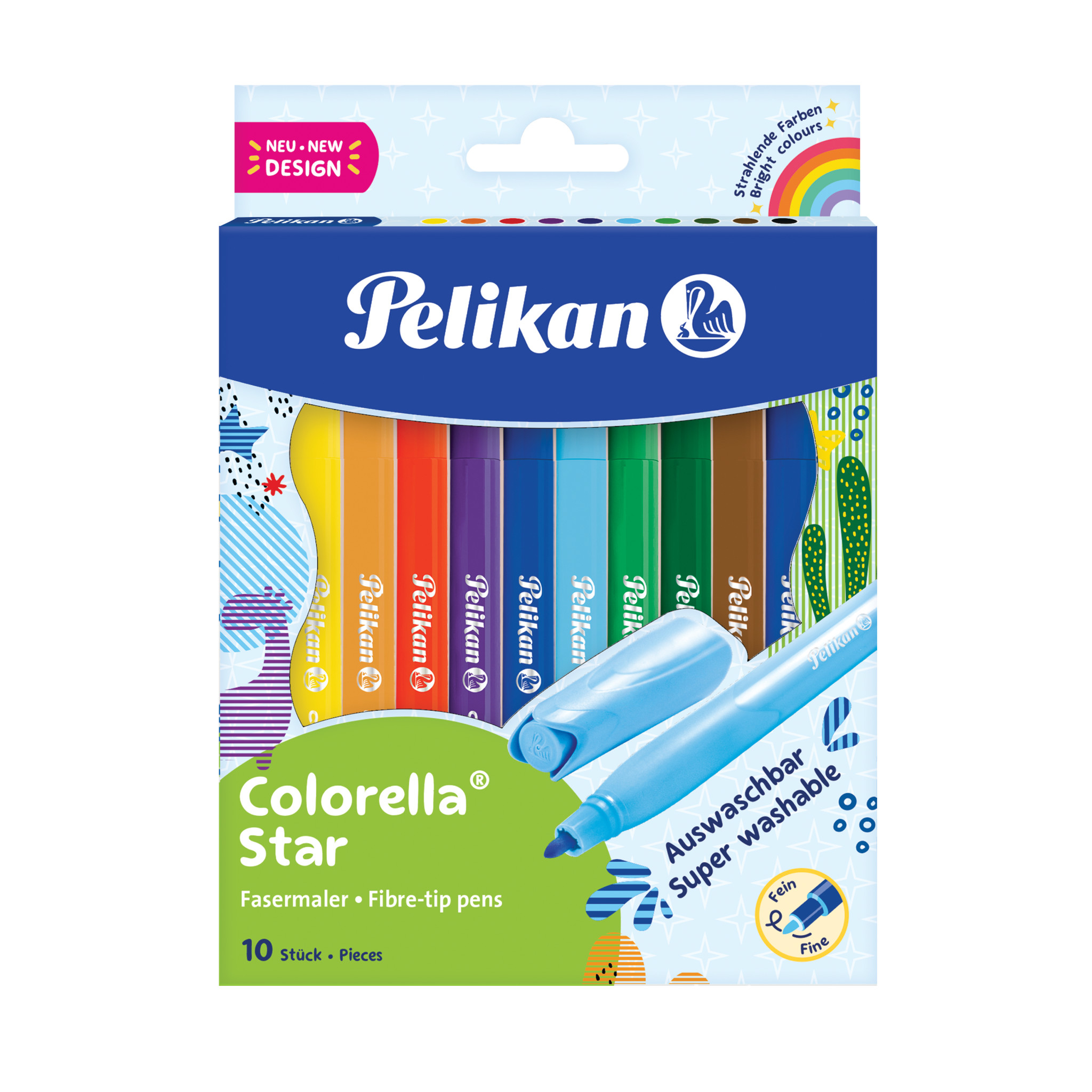Pelikan Colorella Star C302 Fasermaler 0,6 mm 10 Farben