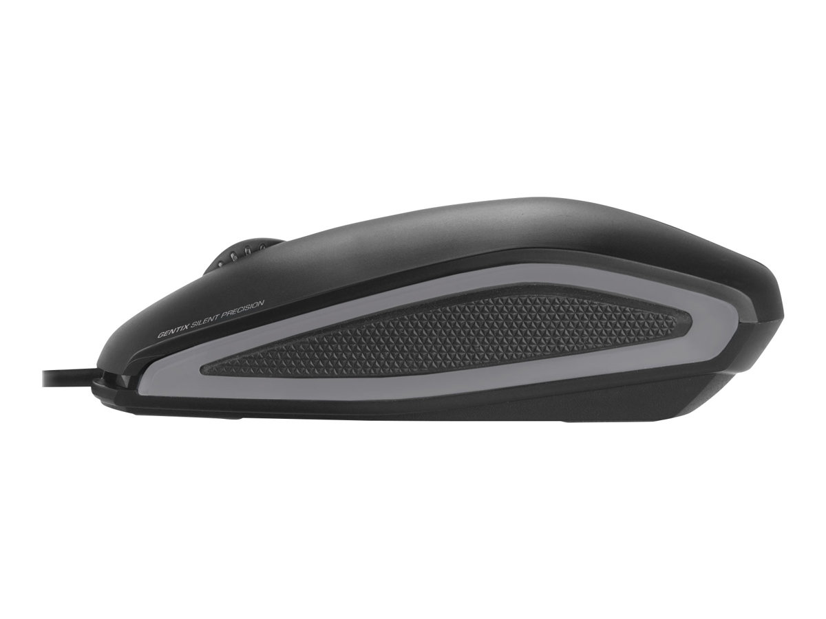 CHERRY GENTIX Silent Kabelgebundene Optische Maus USB 1000 DPI Schwarz