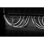 Renkforce RF-3440222 48,30cm (19")  Netzwerkschrank-Kabelführung 2 HE Schwarz (RF-3440222)