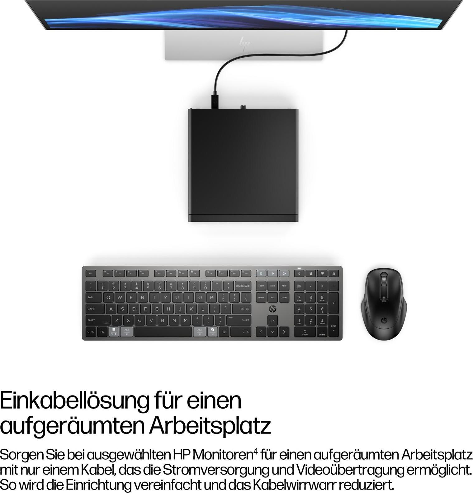 HP EliteDesk 8 Mini G1i AI Mini-PC Intel Core Ultra 7 265T 16 GB RAM 512 GB SSD Wi-Fi 7 Windows 11 Pro Tiefschwarz