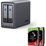 Ugreen NASync DXP2800 2-Bay NAS mit 16 TB (2x 8 TB Seagate IronWolf) Intel N100 8 GB DDR5