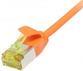 Patchkabel RJ45, CAT6A 500Mhz, 5m, orange, U/FTP, slimline rund d=3,8mm, TPE/LSZH(Superflex), AWG32, mitCat.7 Rohkabel, Synergy 21 (S217367V3)