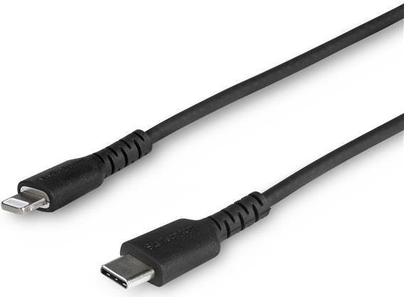 StarTech.com RUSBCLTMM2MB USB-C auf Lightning-Kabel ( 2m, Apple Mfi zertifiziert, iPhone Ladekabel, Aramidfaser) schwarz (RUSBCLTMM2MB)