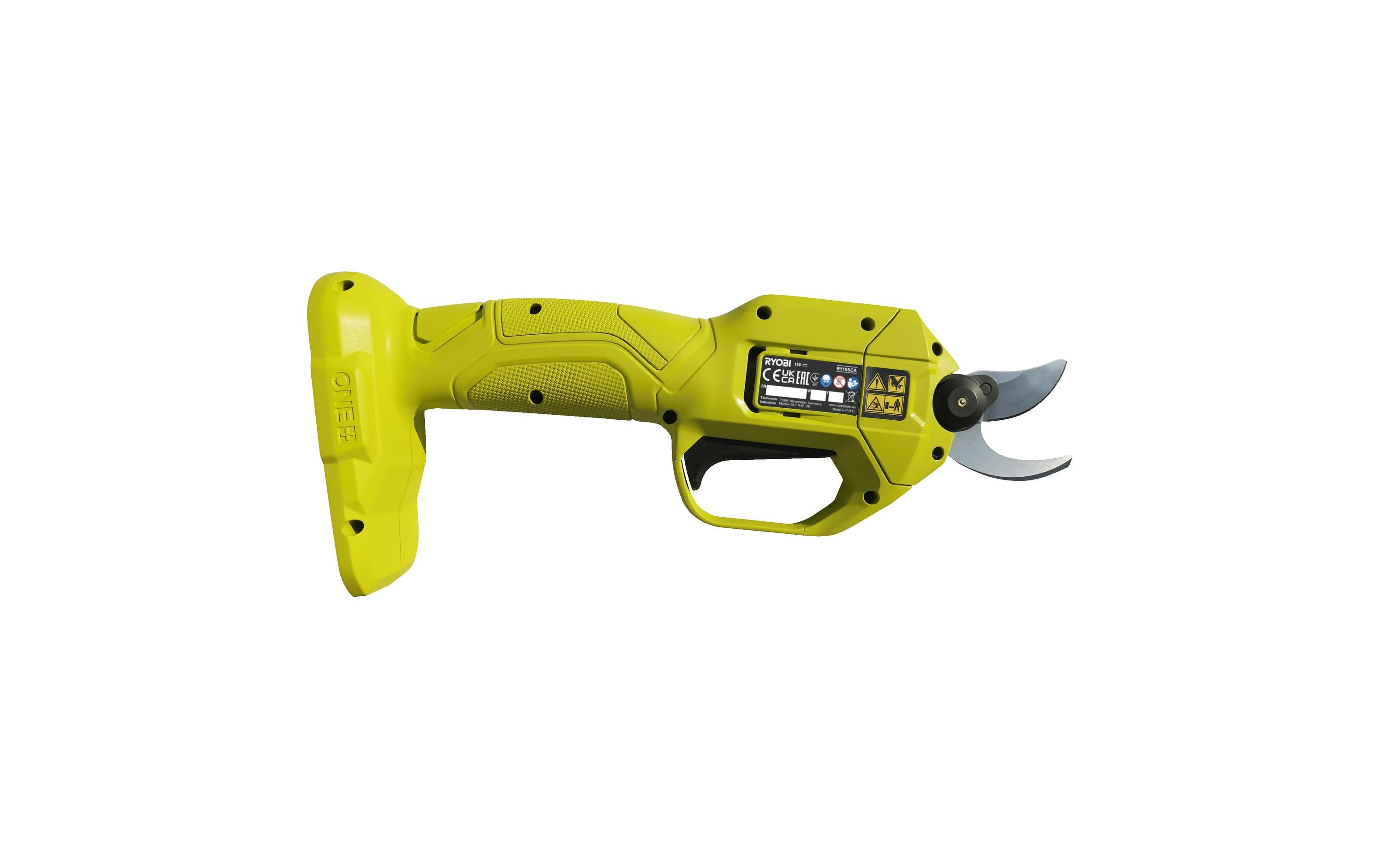 Ryobi ONE+ RY18SCA-0 18 V Akku-Gartenschere ohne Akku und Ladegerät Grün
