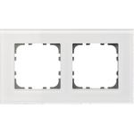 MDT BE-GTR2W.01 Glasrahmen für 55 mm Programme 2-fach,ws (BE-GTR2W.01)