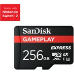 SanDisk Express microSD card Gameplay 256GB PCIE 3.1 / NVME / 880MB/s read / 650MB/s write (SDSQXFN-256G-GN6GN)