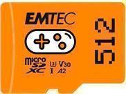 EMTEC Gaming Flash Speicherkarte 512 GB A2 Video Class V30 UHS I U3 microSDXC UHS I orange  - Onlineshop JACOB Elektronik