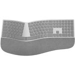 Microsoft Surface Ergonomic Keyboard - Tastatur - drahtlos - Bluetooth 4,0 - Deutsch - Alcantare grau - kommerziell (3SQ-00003)