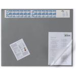 DURABLE Schreibunterlage Vollsichtpl/Kalender 65x52cm grau (720410) (geöffnet)