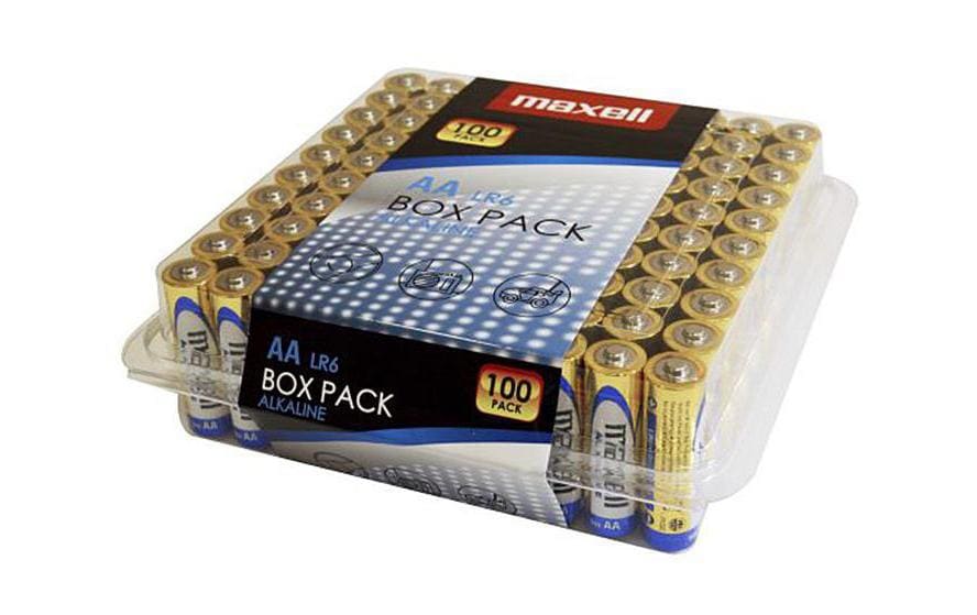 Maxell LR6 Alkaline Batterie Mignon AA 1,5 V 100er Box Gold