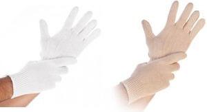 HYGONORM Baumwoll-Handschuh Cuff Light, M, natur Größe: 8, Baumwoll-Gemisch mit Strickbund, leichte Aus - 12 Stück (27195)