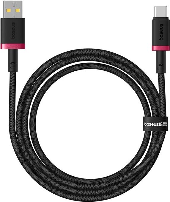 Baseus Dura USB Typ A auf Typ C 60 W Schnellladekabel 1 m Schwarz, Rot (P10377802U01-01)