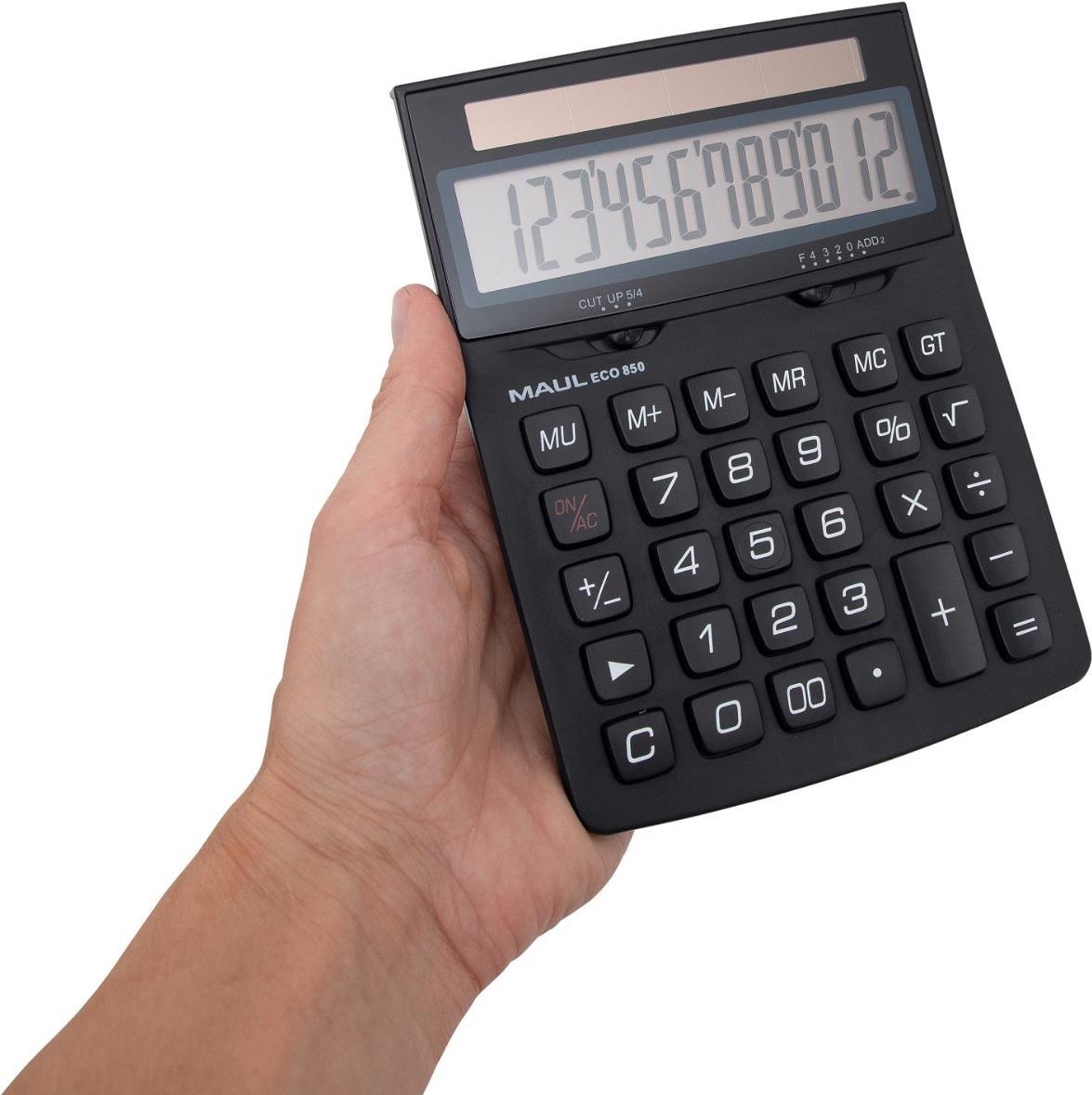 MAUL ECO 850 Taschenrechner Tasche Einfacher Taschenrechner Schwarz (7268890)