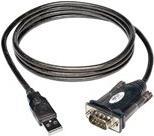 Eaton PowerWare Tripp Lite 5ft USB to Serial Adapter Cable USB-A to DB9 RS-232 M/M 5 (U209-000-R)