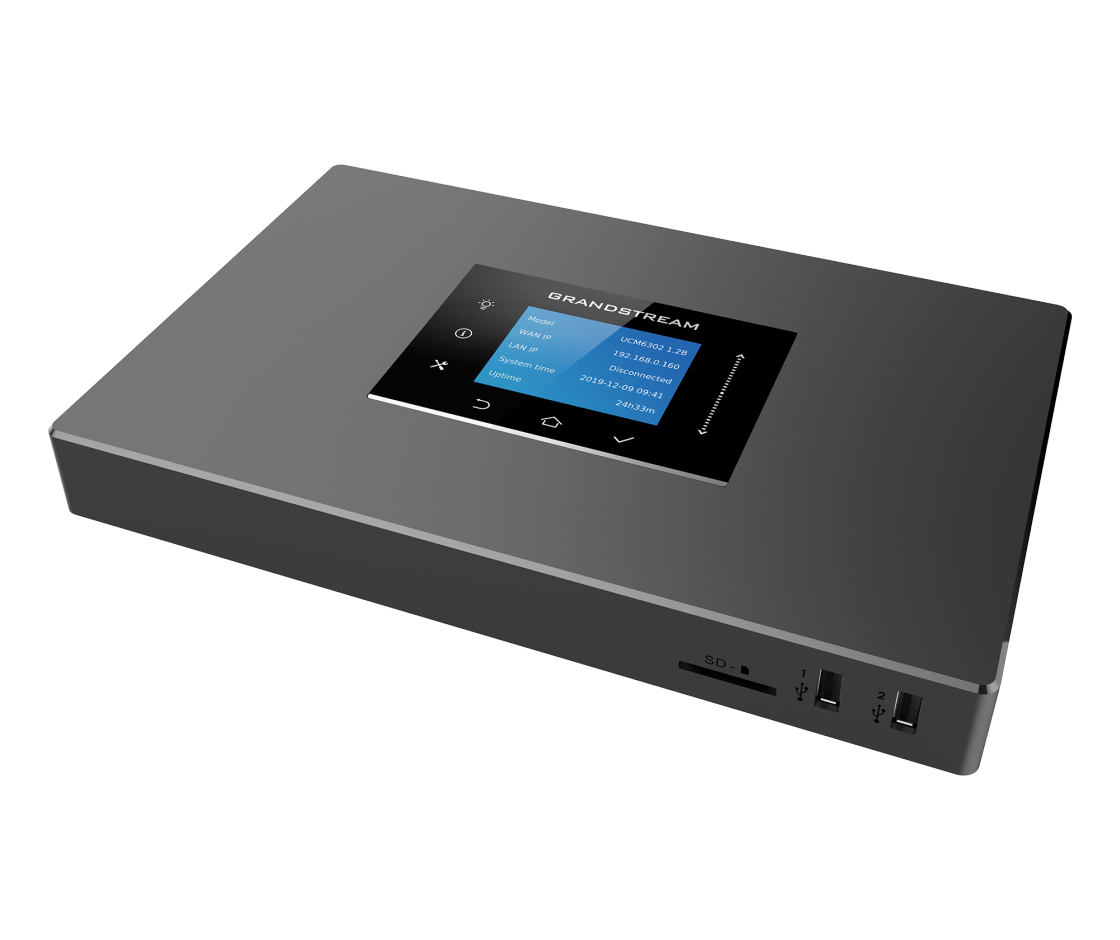 Grandstream UCM6300A IP-PBX mit 3x Gigabit PoE+ Grau
