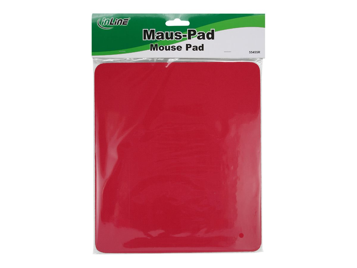 InLine Maus-Pad 250x220x6mm Rot