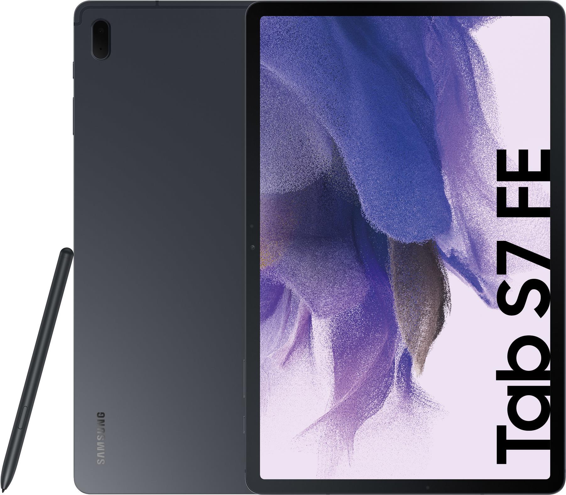 Samsung Galaxy Tab S7 FE Tablet Android 128 GB 31.5 cm (12.4) TFT (2560 x 1600) microSD Steckplatz Mystic Black  - Onlineshop JACOB Elektronik