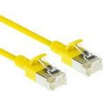 ACT Yellow 7 meters LSZH S/FTP CAT6A slimline patch cable snagless with RJ45 connectors (DB7807)