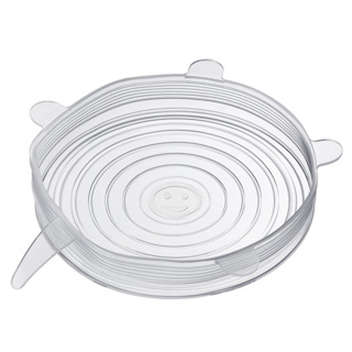 Westmark Frischhaltedeckel Set Silikon Rund 6 Stück Transparent