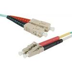 exertis Connect LWL Patchkabel HD, 50/125 µm, OM3-Faser, SC Duplex Stecker/LC Duplex Stecker, aqua, 50,0 m UPC UPC-Schliff - Standard: IEC 61754 / 61755 ? ISO 11801- Einfügedämpfung: = 25 dB- HD (High Density) = hohe Packungsdichte- Durchme (393237)