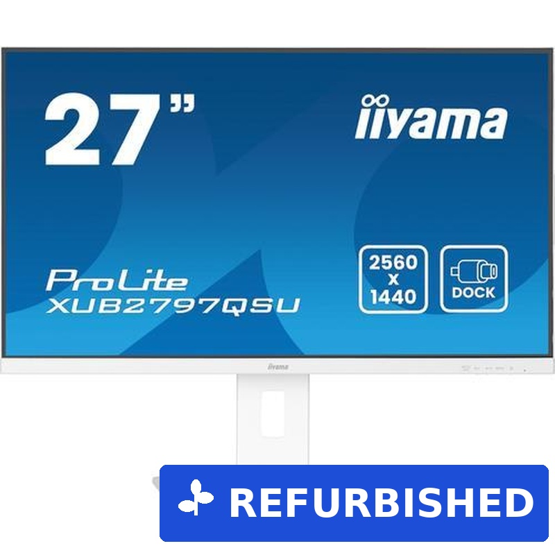 iiyama ProLite XUB2797QSU-W2, LED-Monitor - (68.6 cm (27 Zoll), weiß (matt), QHD, IPS, USB-Hub, Adaptive Sync, 100Hz Panel) [Energieklasse E] (XUB2797QSU-W2) (geöffnet)