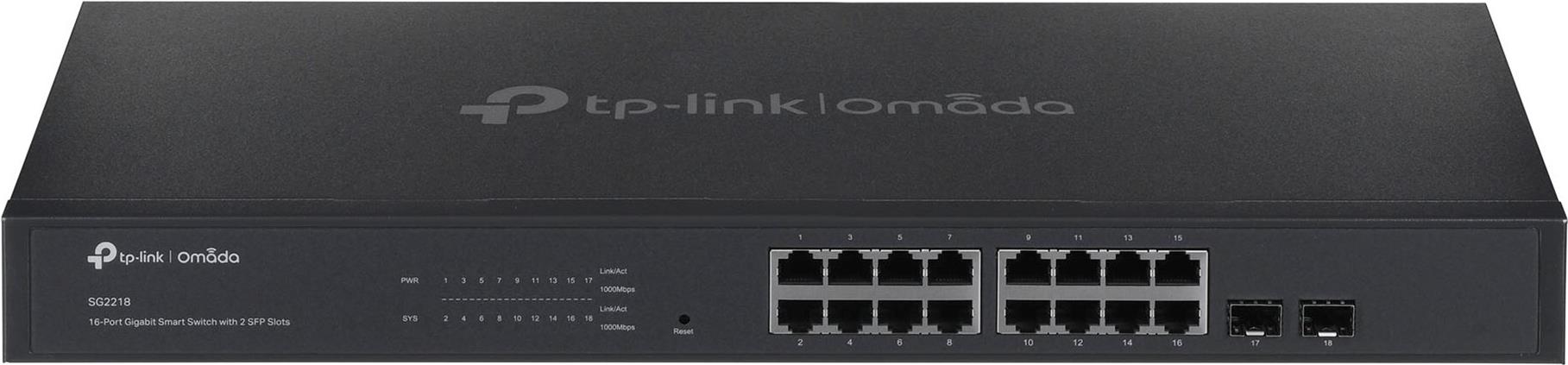 TP-Link Omada SG2218 18-Port Managed Smart Switch Gigabit Ethernet Schwarz