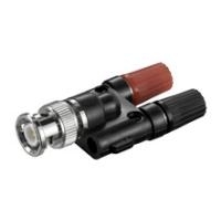 Wentronic Goobay Audio-Adapter mit Goldkontakten - BNC-Stecker > 2 x 4 mm Bananenbuchse (11401)