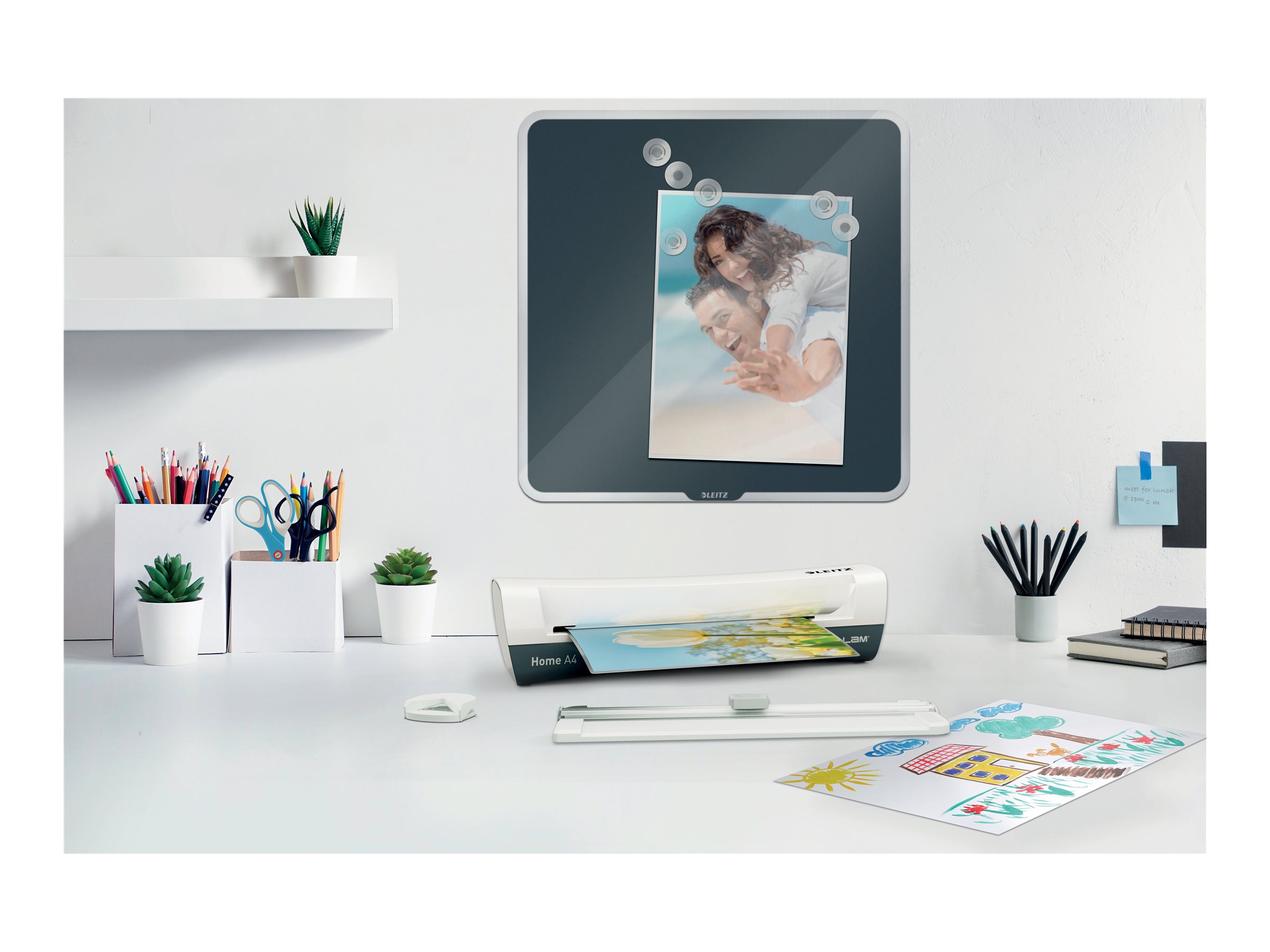 Leitz iLAM Home A4 Heißlaminierer 24 cm Grau, Weiß