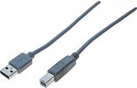 CUC Exertis Connect 532513 USB Kabel 3 m USB 2.0 USB A USB B Anthrazit (532513)