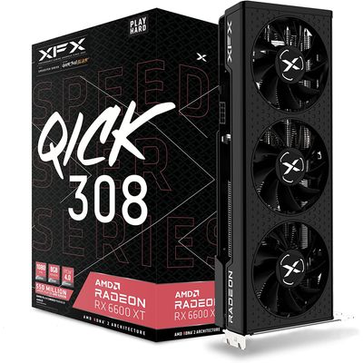 XFX RX 6600XT QUICK 308 AMD Radeon 8GB GDDR6 3xDP (RX-66XT8LBDQ)