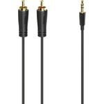 Hama Audio-Kabel, 3,5-mm-Klinken-Stecker - 2 Cinch-Stecker, Stereo, verg., 1,5 m (00205260)
