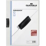DURABLE Klemmhefter DURAQUICK, DIN A4, weiß mit Kunststoffklemme, transparenter Vorderdeckel (2270-02)
