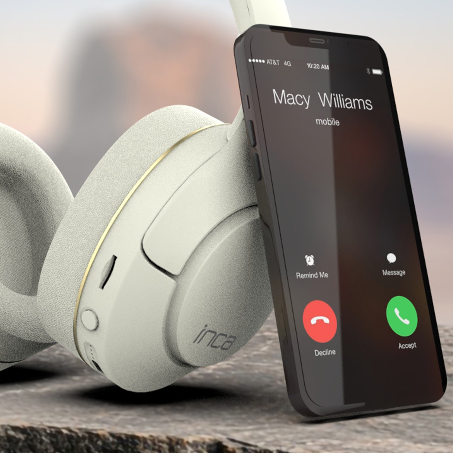 INCA IBK-503B Bluetooth Headset Version 5.3 Weiß