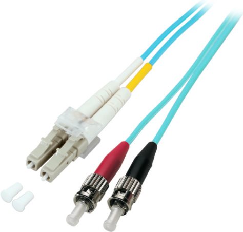 EFB-Elektronik Duplex Jumper LC-ST 50/125µ, OM3, LSZH, aqua, 2.0mm, 5m Hersteller: EFB Elektronik (O0313.5)