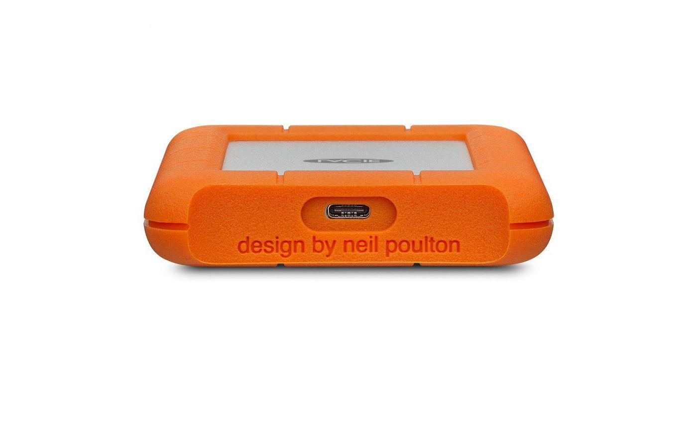 LaCie Rugged USB-C 2 TB Tragbare Externe Festplatte Orange
