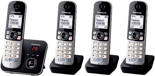 PANASONIC KX-TG6824GB schwarz DECT/AB