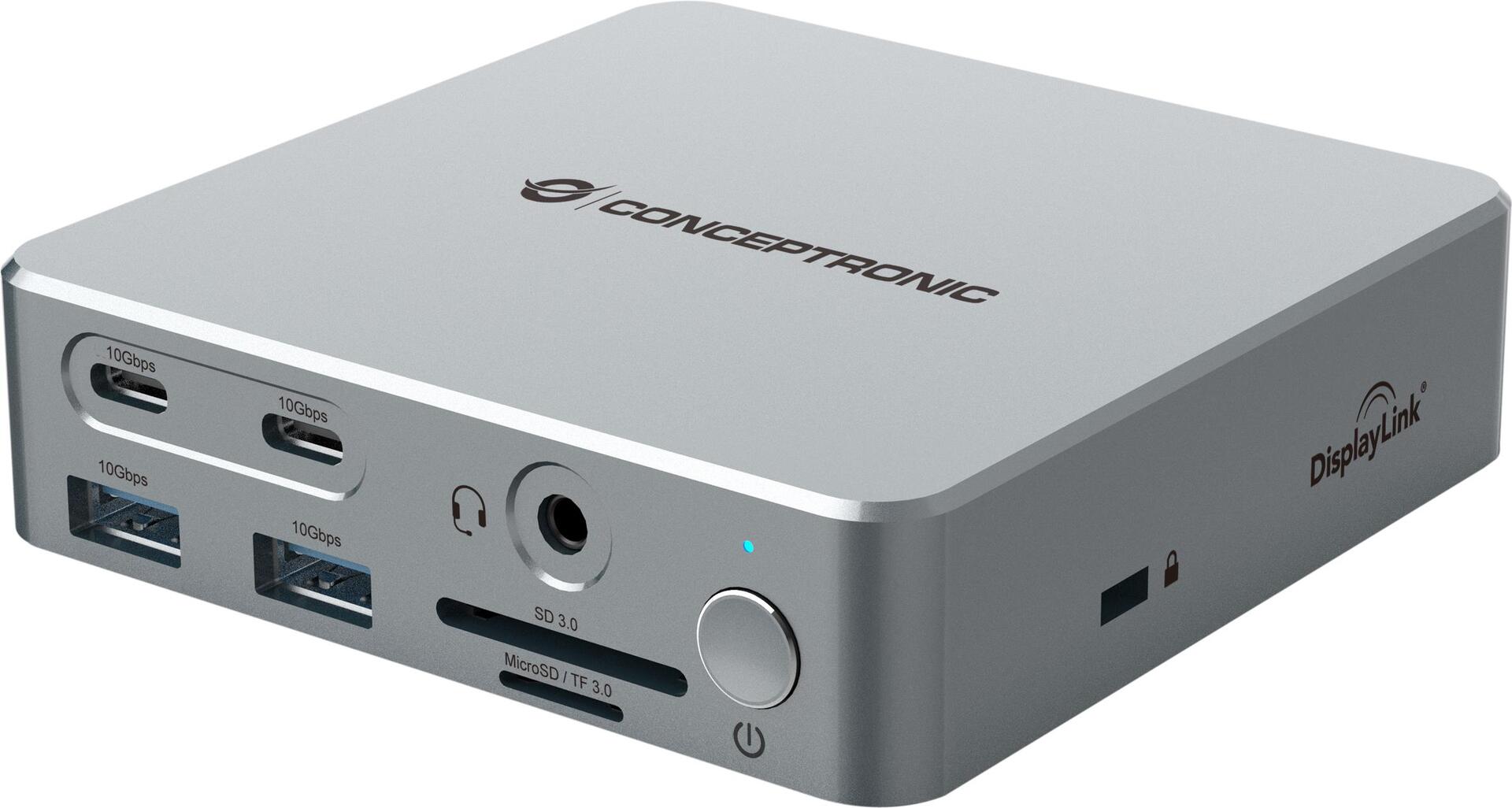 Conceptronic DONN25G 15-in-1 DisplayLink USB 3.2 Gen 2 Dockingstation (DONN25G)