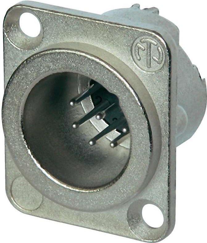 Neutrik XLR-Steckverbinder Flanschstecker, Kontakte gerade Polzahl: 7 Silber NC7MD-LX 1 St. (NC7MD-LX)