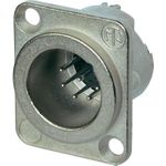 Neutrik XLR-Steckverbinder Flanschstecker, Kontakte gerade Polzahl: 7 Silber NC7MD-LX 1 St. (NC7MD-LX)