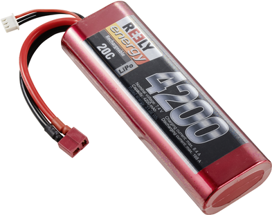 Reely Modellbau-Akkupack (LiPo) 7.4 V 4200 mAh Zellen-Zahl: 2 20 C Hardcase T-Stecksystem (RE-7851471)