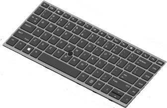 HP Ersatztastatur Notebook (L14378-BG1)